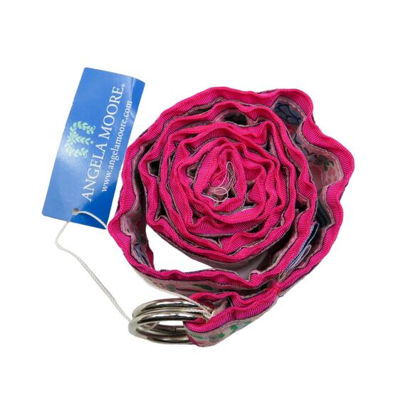 Angela Moore Pink Beachball Belt Size Large Preppy NWT. - Picture 2 of 9